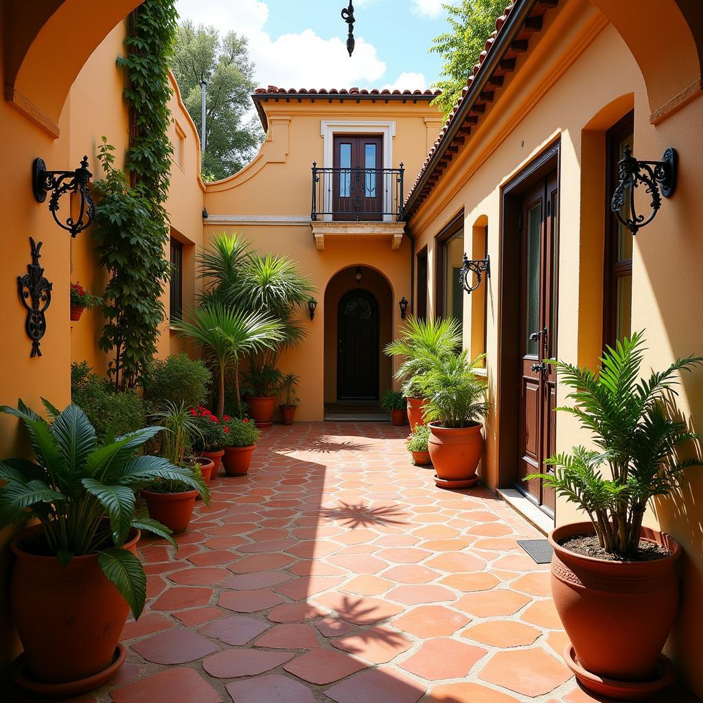 Cozy Spanish Courtyard Home