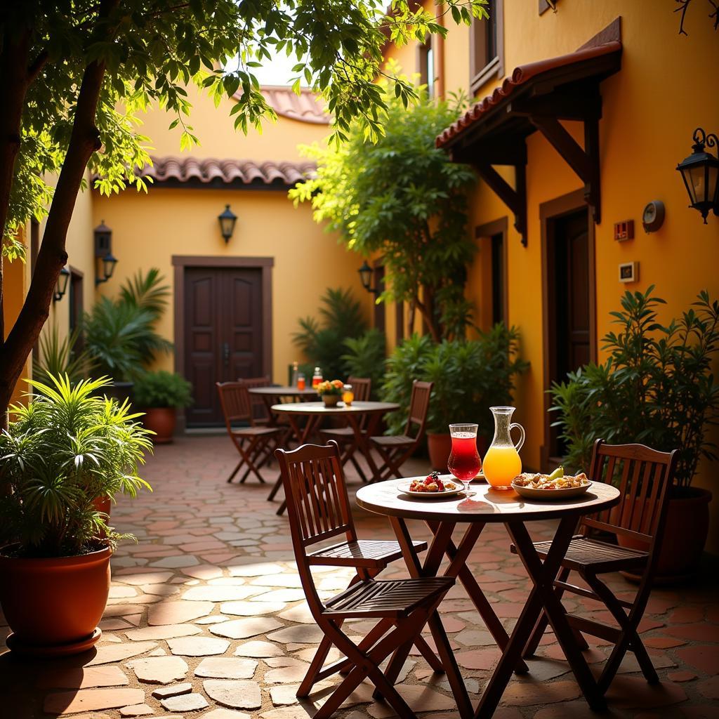 A Traditional Spanish Courtyard Homestay