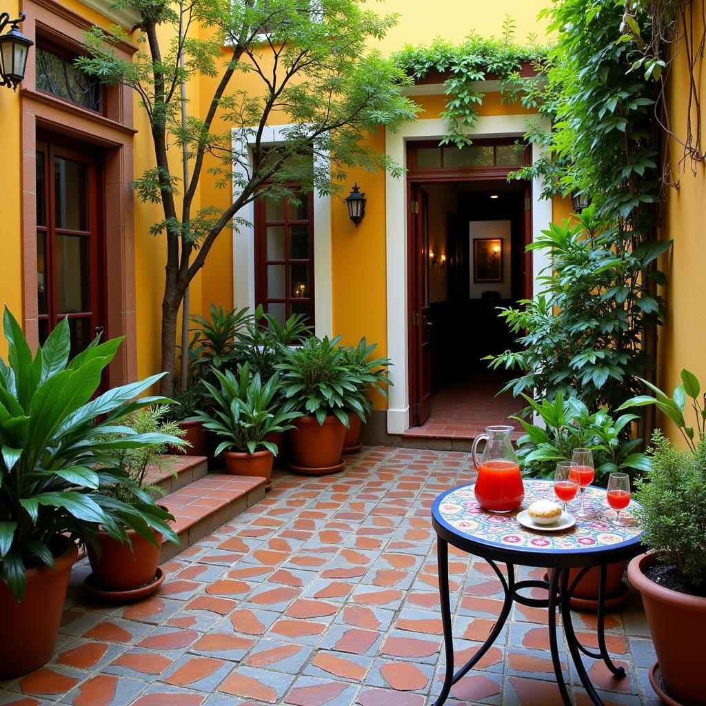 Cozy Spanish Courtyard Homestay