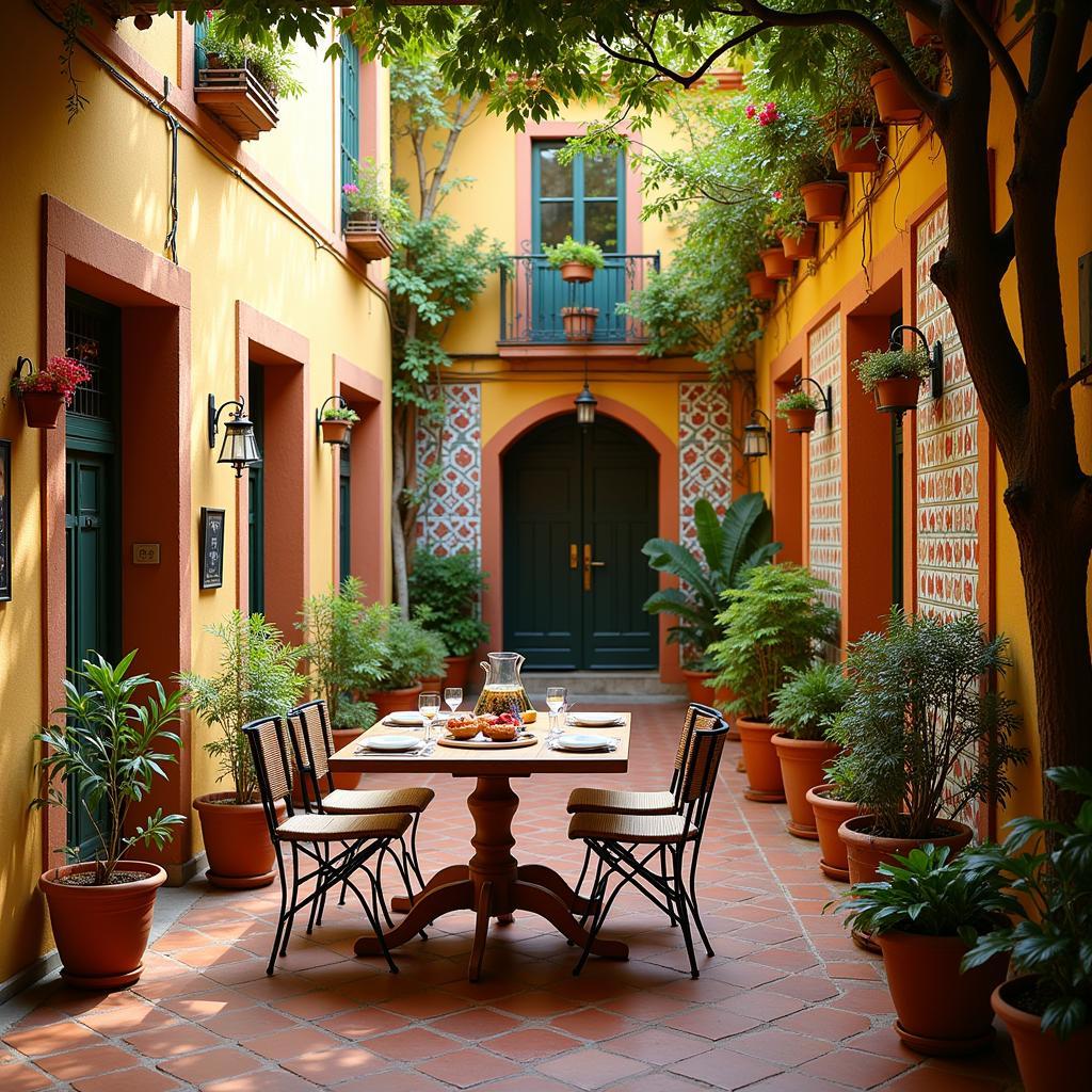 Cozy Spanish Courtyard Homestay