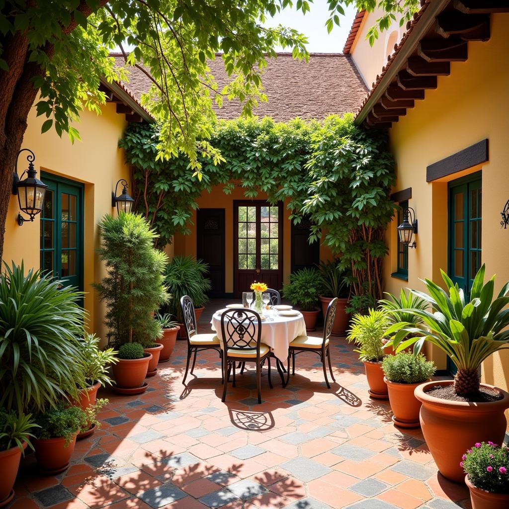 Cozy Spanish Courtyard Homestay