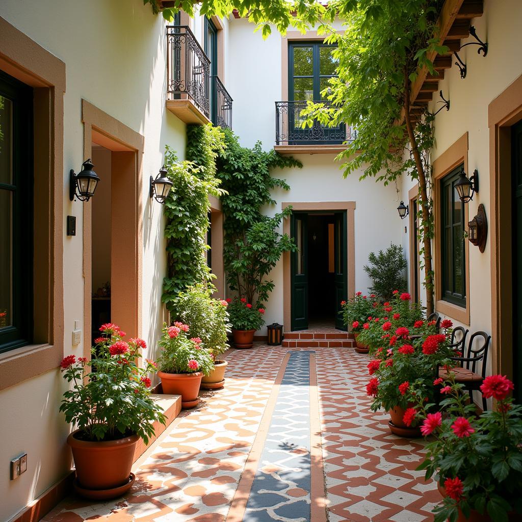 Cozy Spanish Courtyard Homestay