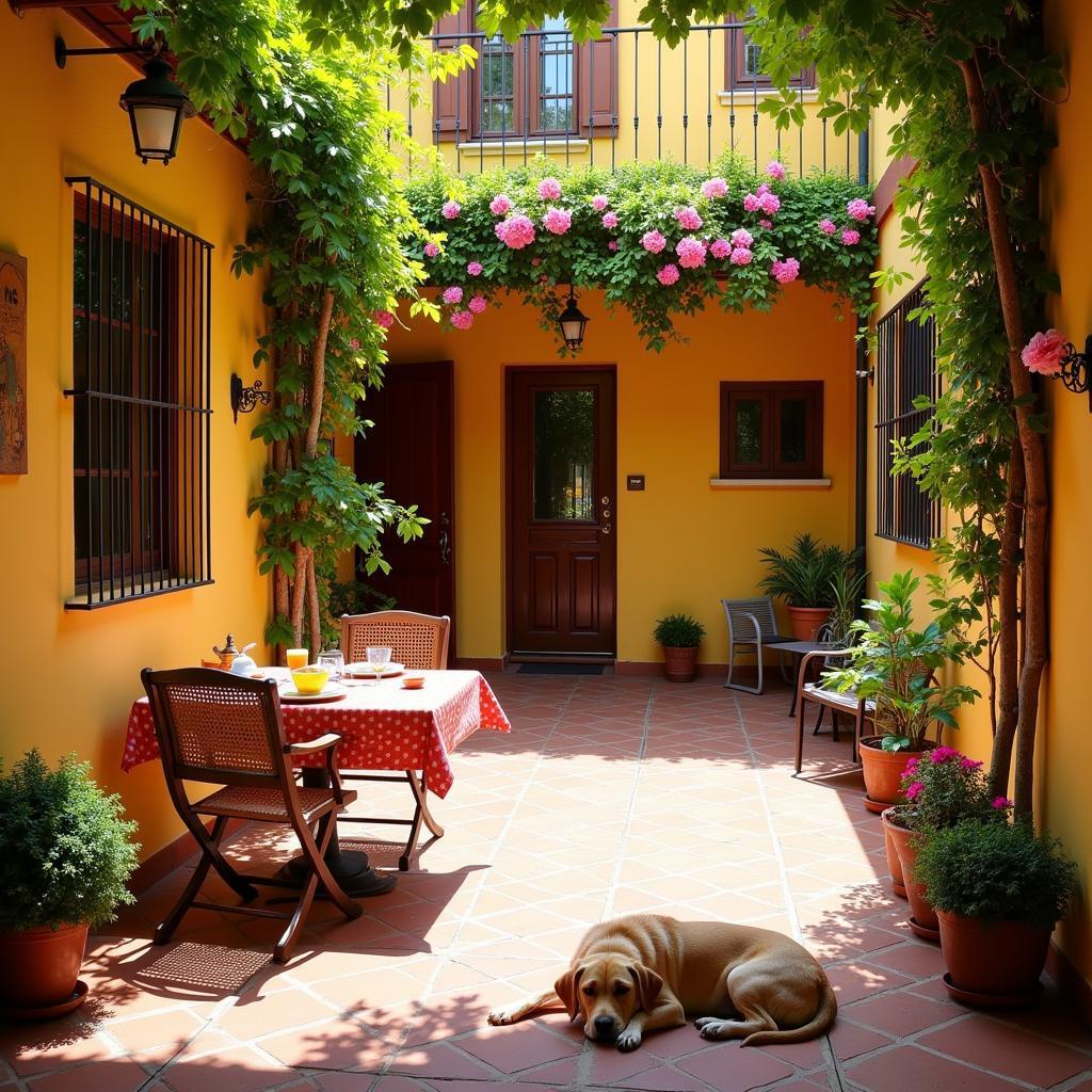 Cozy Spanish Courtyard Homestay