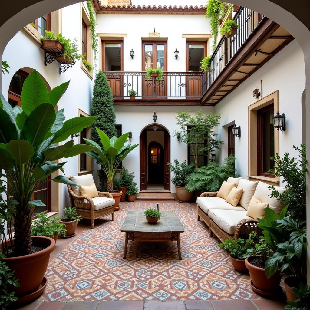 Cozy Spanish Courtyard Homestay