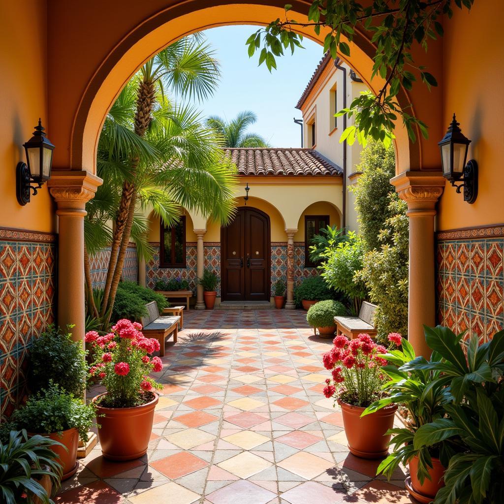 Cozy Spanish Courtyard Homestay