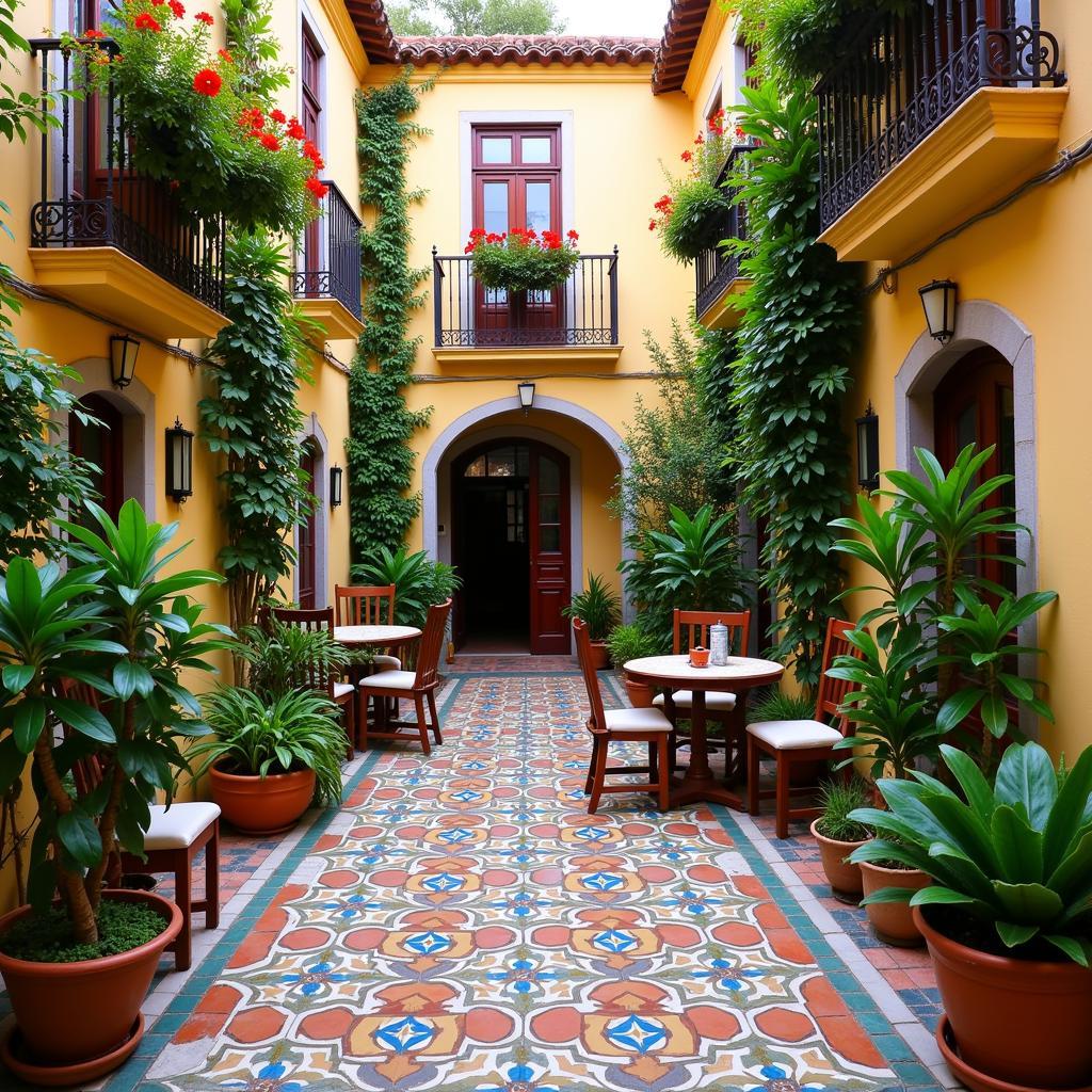 Cozy Spanish Courtyard Homestay