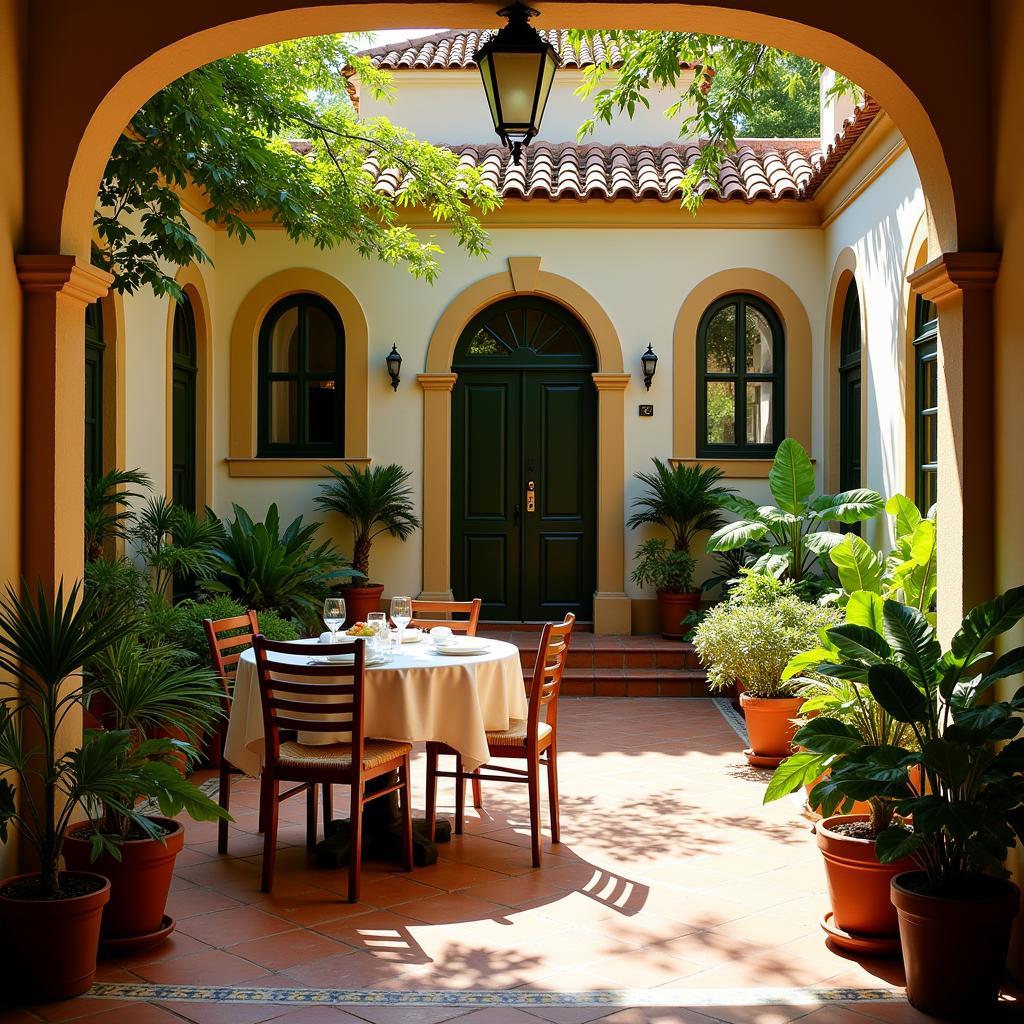 Cozy Spanish Courtyard Homestay