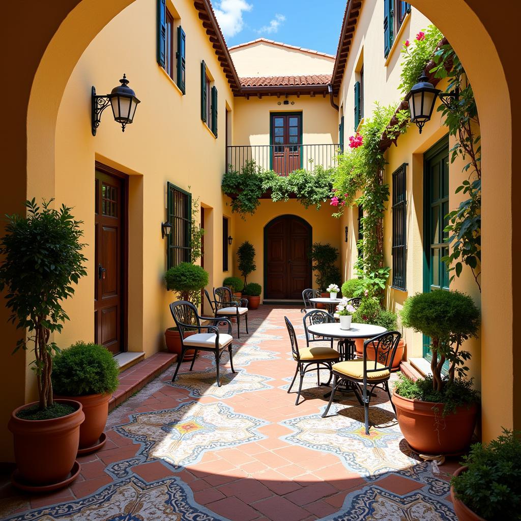 Cozy Spanish Courtyard Homestay