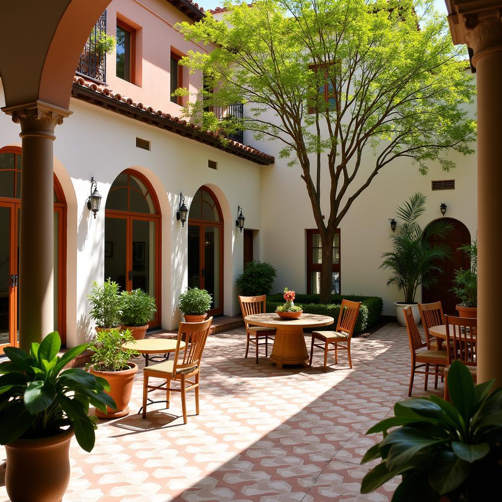 Traditional Spanish courtyard at Passion Home 3 Caminos