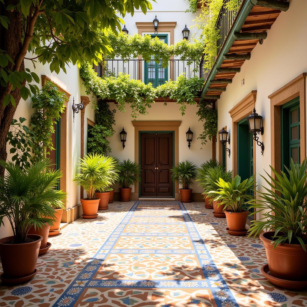 Charming Spanish courtyard of a Roel Home