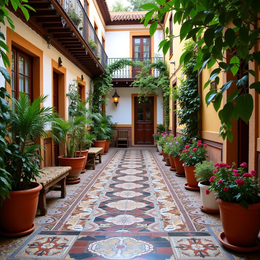 A charming Spanish courtyard in Seville