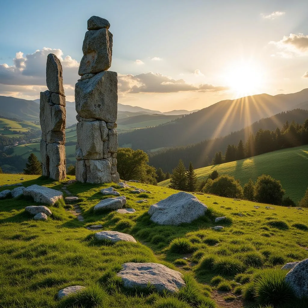 Ancient Cromlech in Spanish Countryside