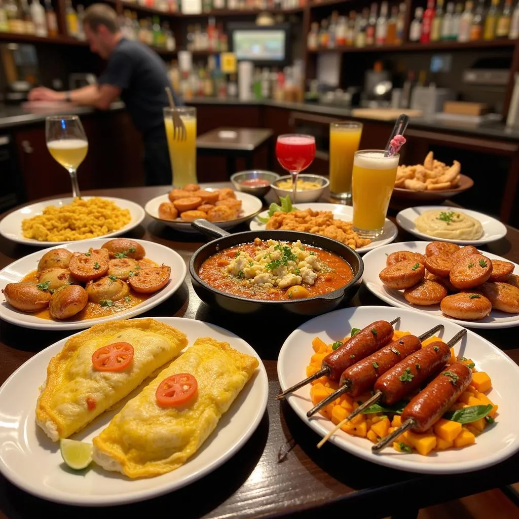 Tapas bar with a variety of traditional Spanish dishes