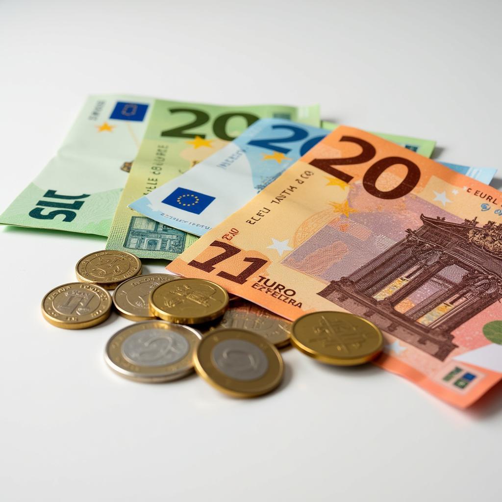 Spanish Euro Coins and Notes