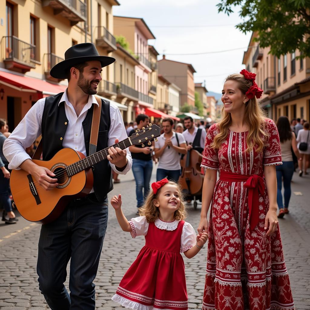 Celebrating a Local Festival with a Spanish Family