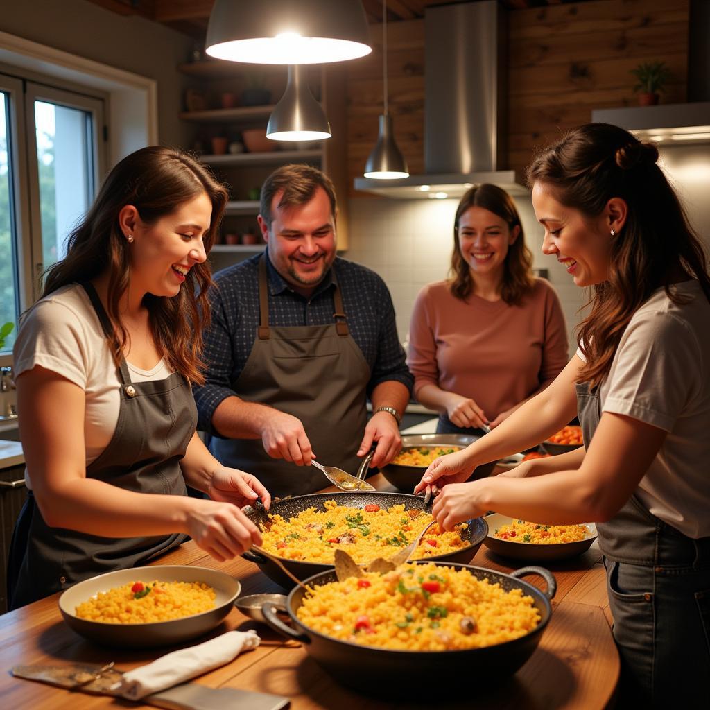 Preparing Paella with a Spanish Family