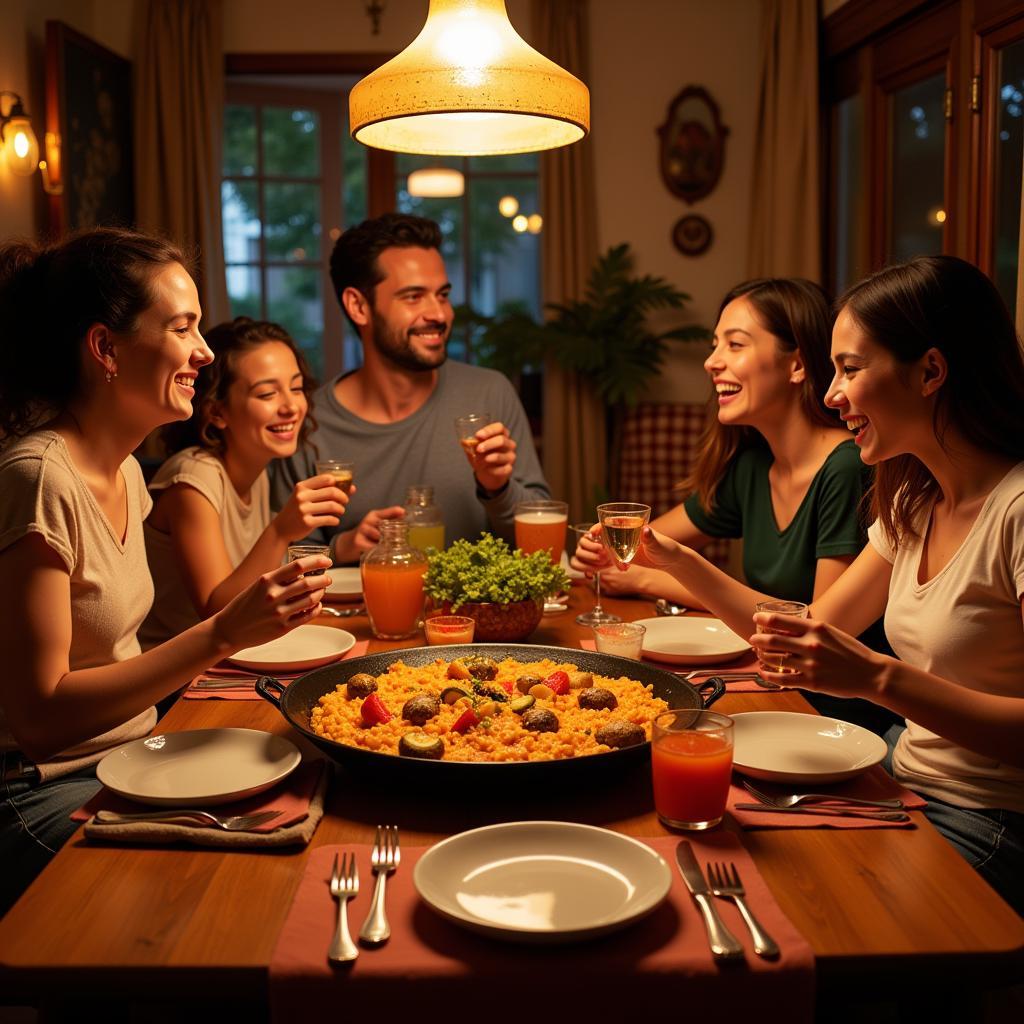 Family Dinner in Spain