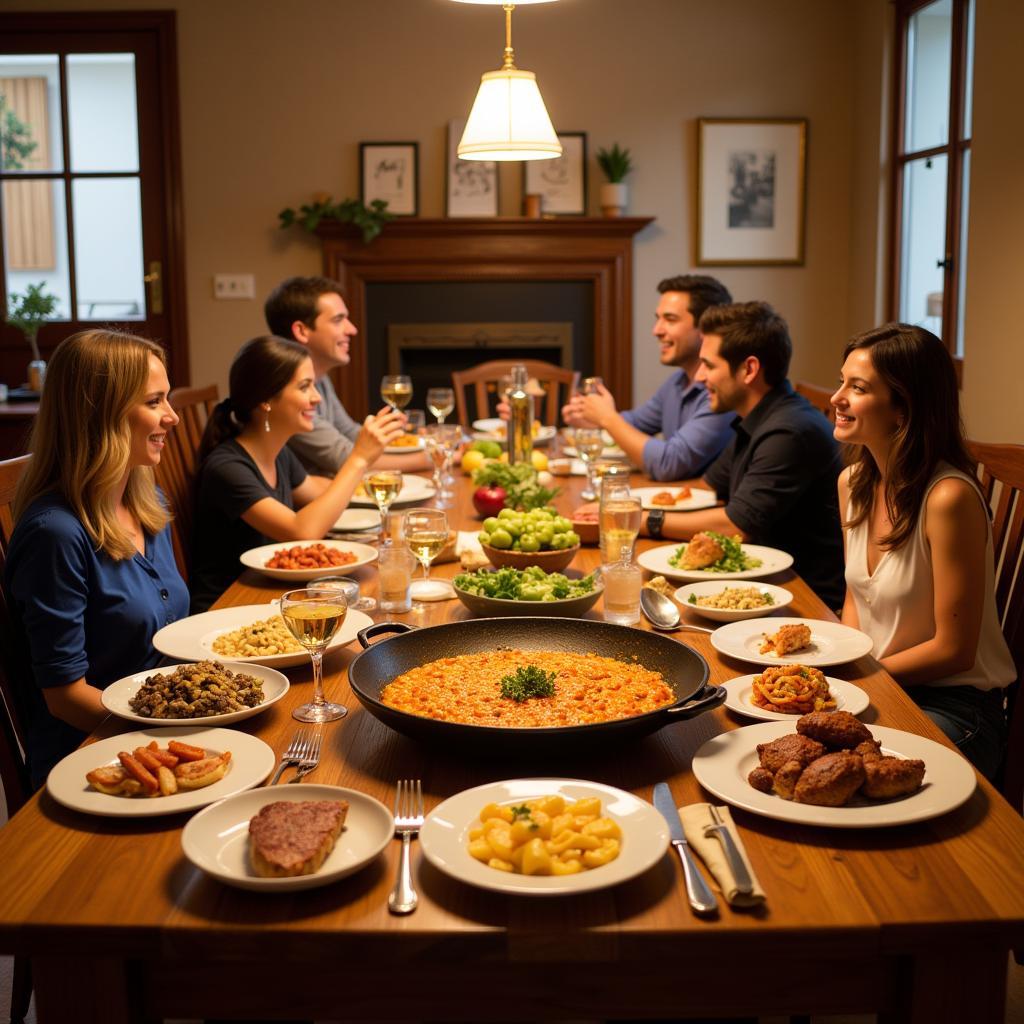 Authentic Spanish Family Dinner