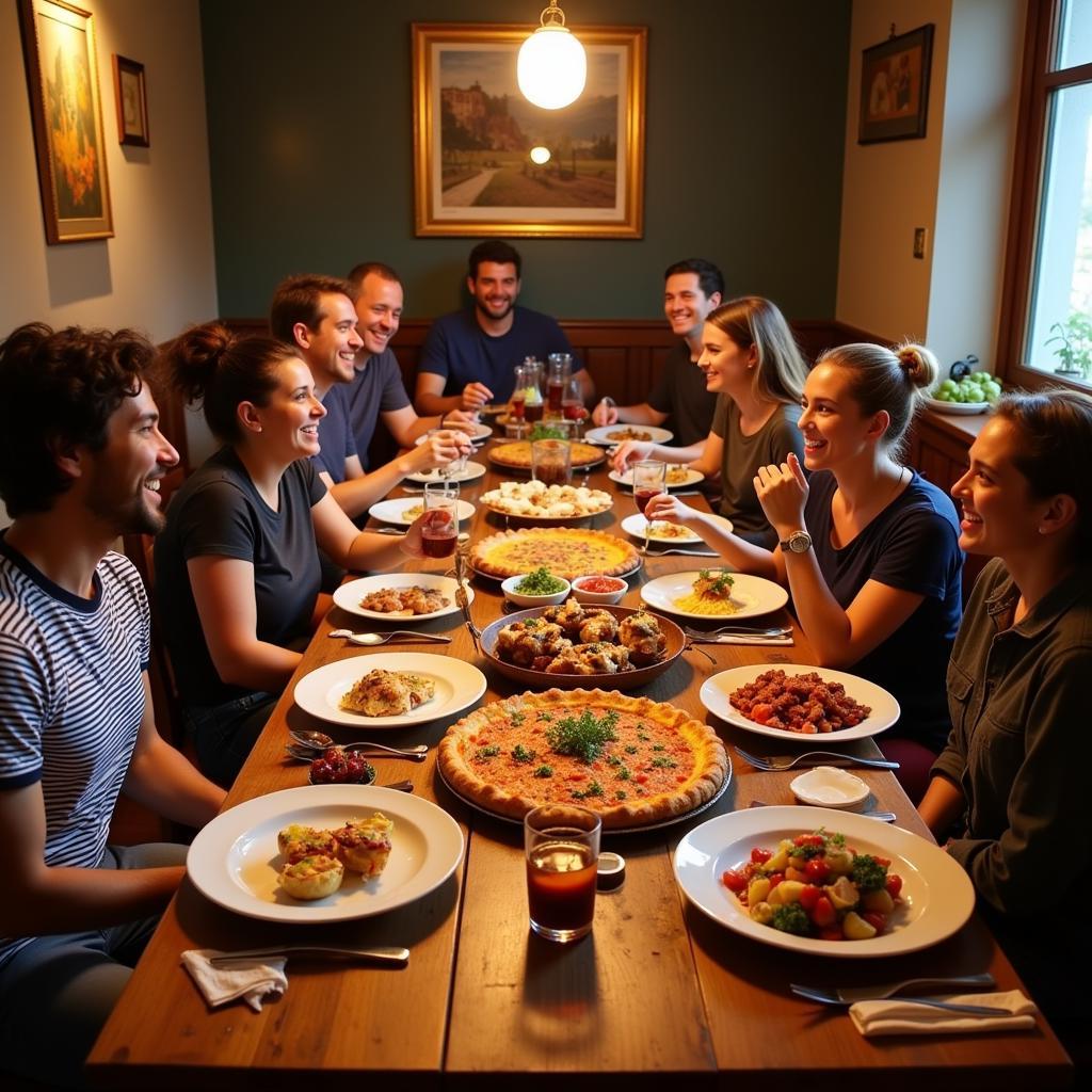 Sharing a Meal with a Spanish Family