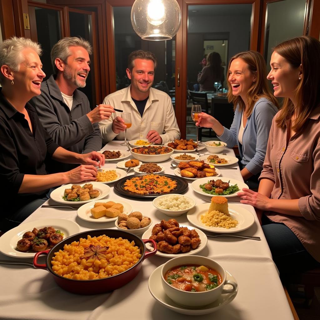 Enjoy delicious homemade meals with your host family in Spain