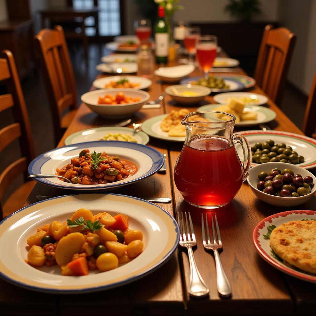 Sharing a Meal with a Local Spanish Family