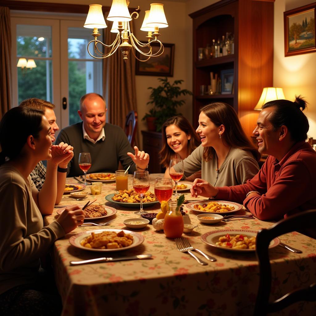 Family Dinner in Valladolid