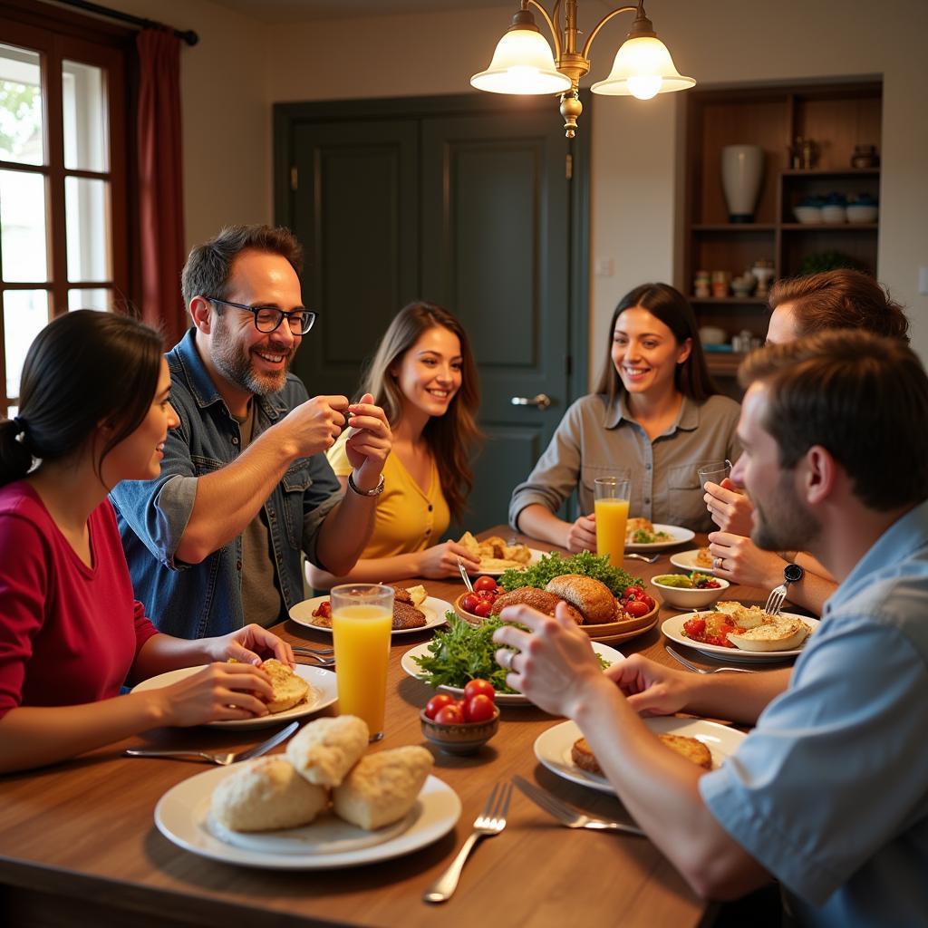 Authentic Spanish Family Dinner