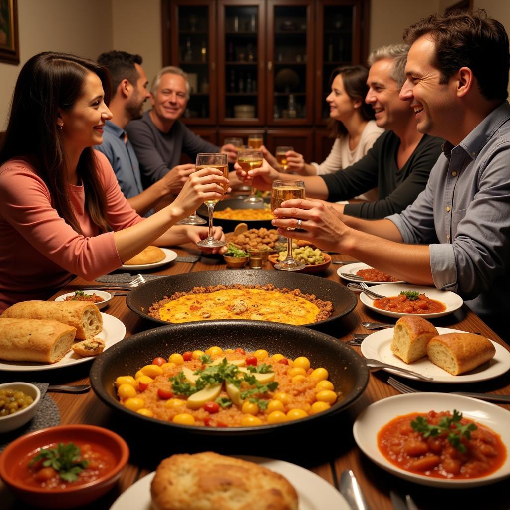 Sharing a Meal with a Spanish Family