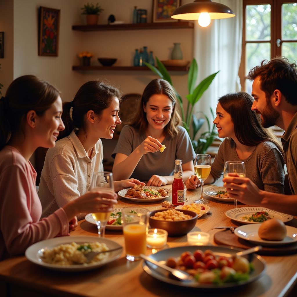 Family Dinner in Spain