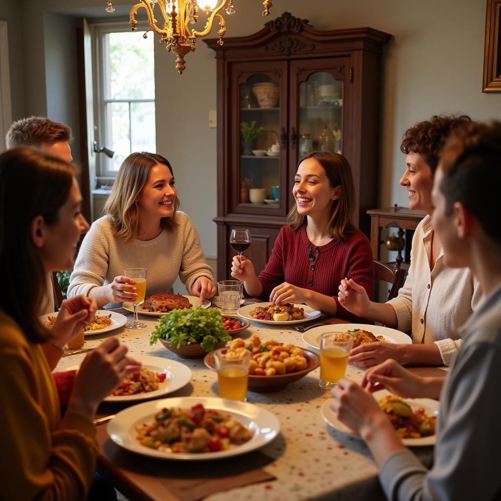 Authentic Spanish Family Dinner