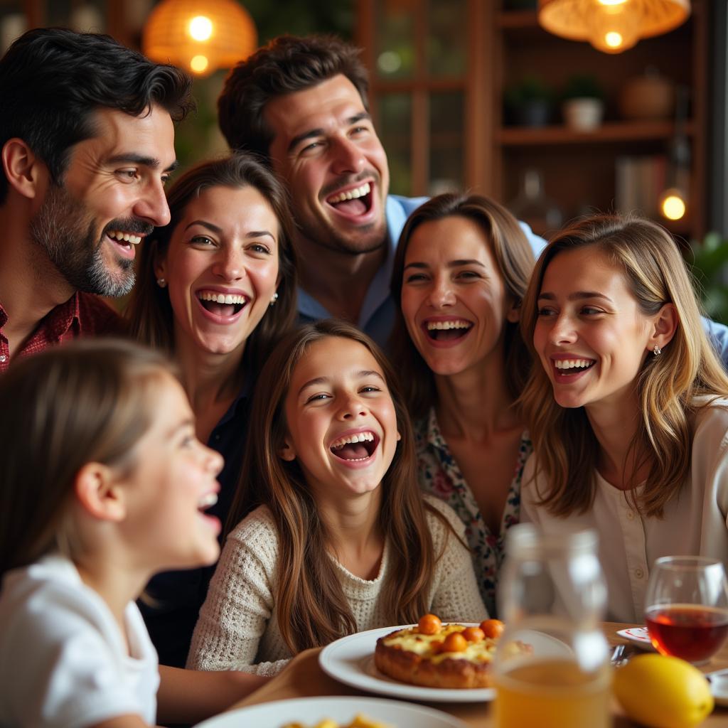 A Spanish family gathering