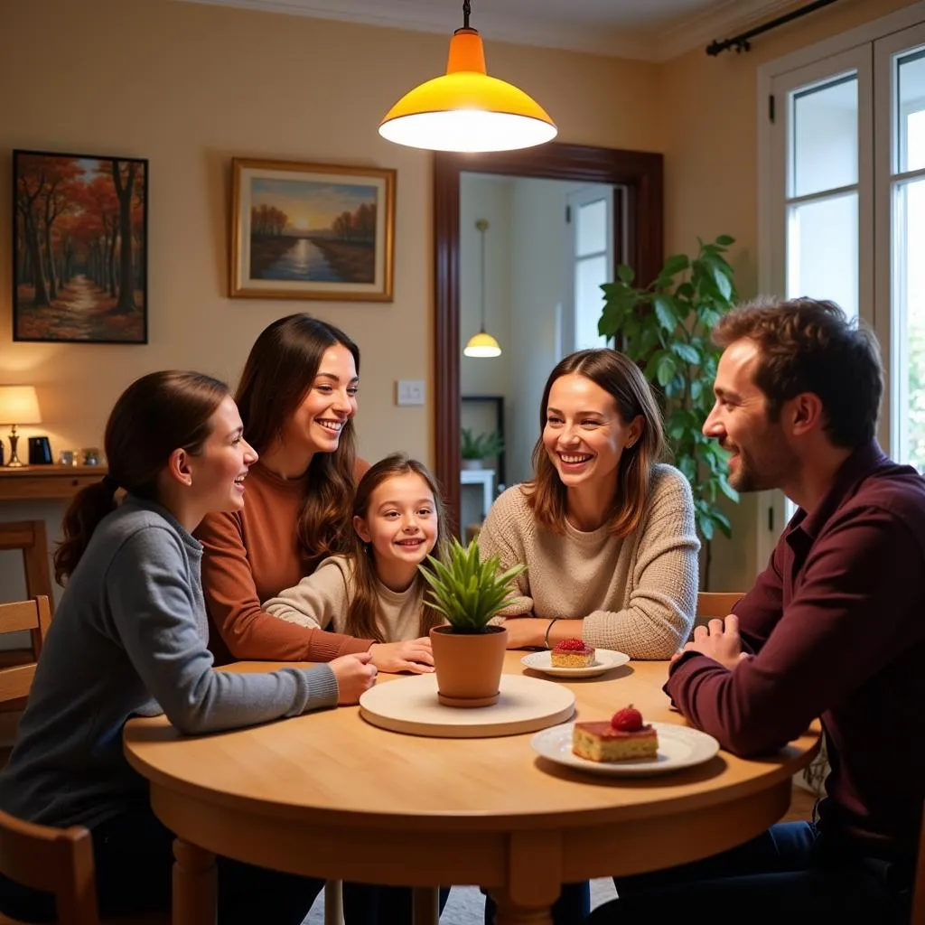 Spanish family in Madrid