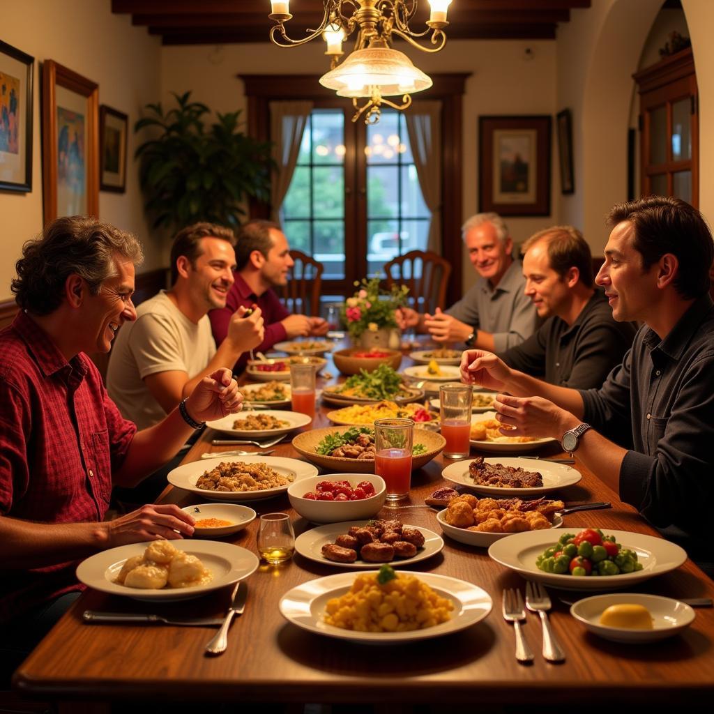 Sharing a Meal with a Spanish Family