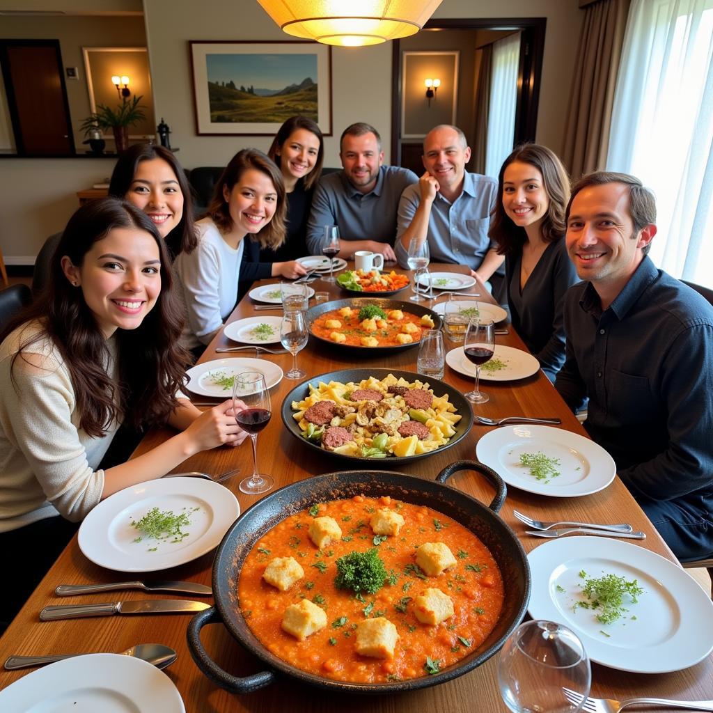 Sharing a Meal with a Spanish Family