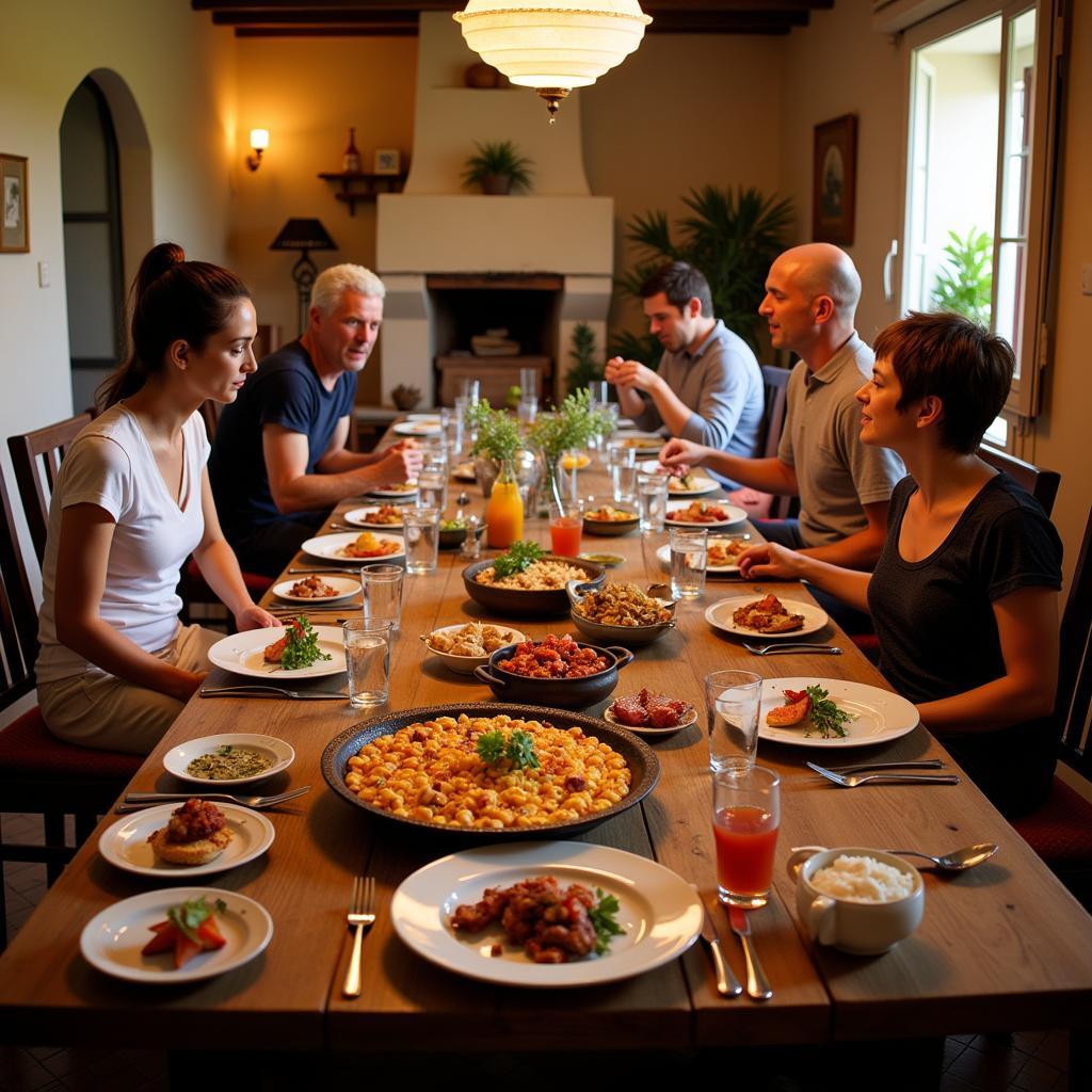 Sharing a Meal with a Spanish Family