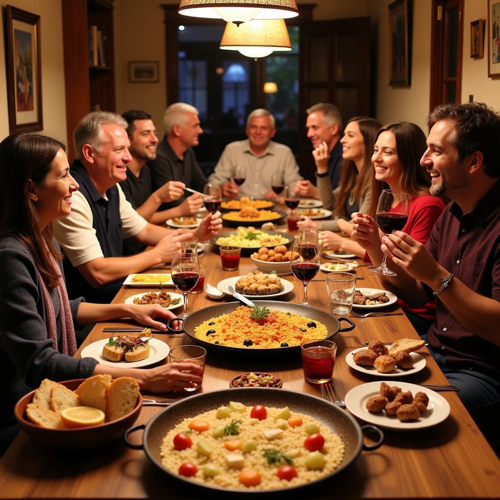 Sharing a Meal with a Spanish Family