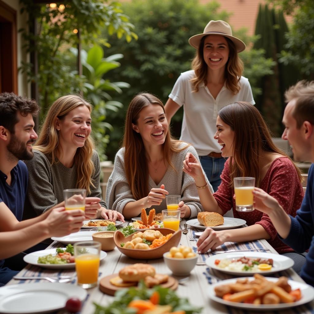 Sharing a Meal with a Spanish Family