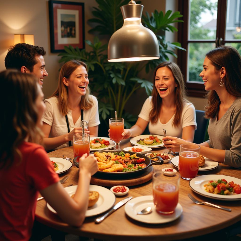 Sharing a Traditional Spanish Meal with Locals