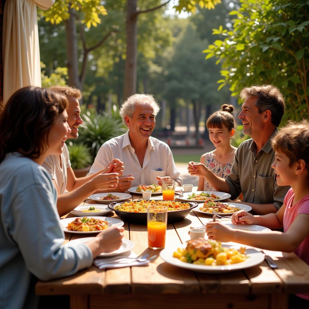 Spanish Family Paella Lunch