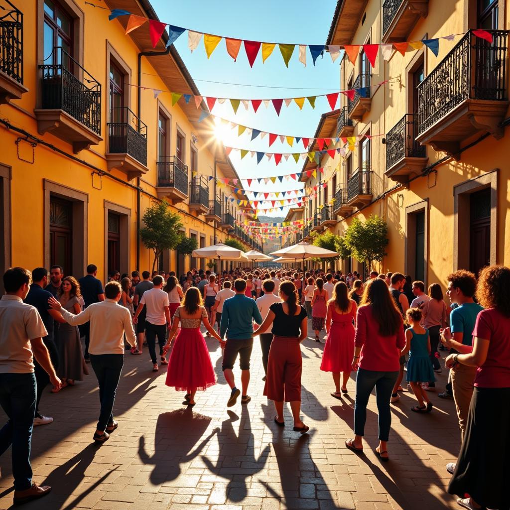 Vibrant Spanish Fiesta Celebration