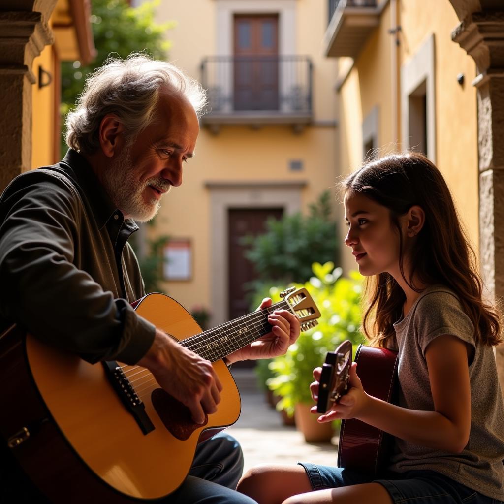 Learning Flamenco guitar in Andalusia