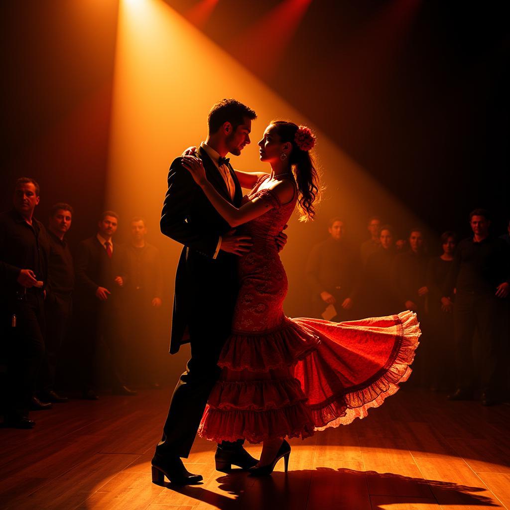 A Spanish Guitarist Passionately Performs Flamenco