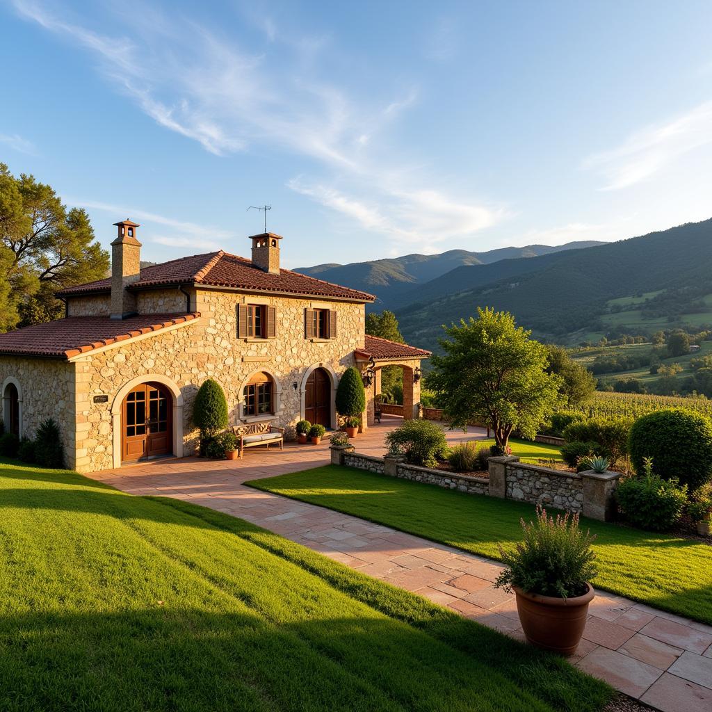 Traditional Spanish Harvester Home Exterior