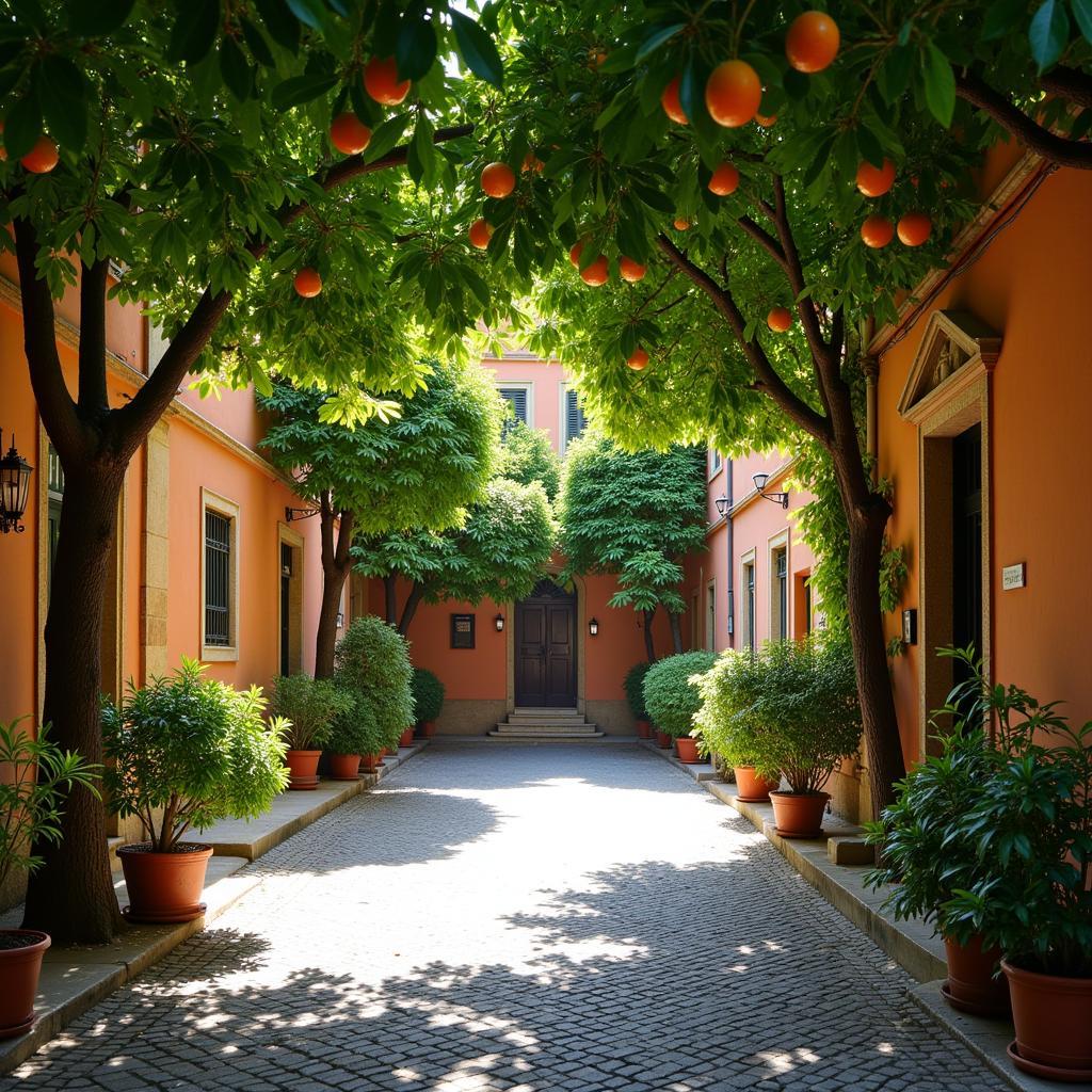 Secret Courtyard in Spain