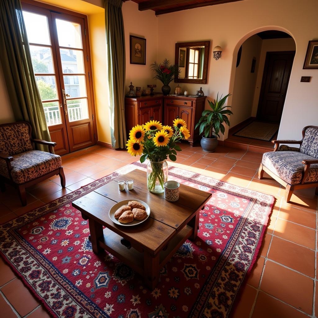 Traditional Spanish Home with Alfombras