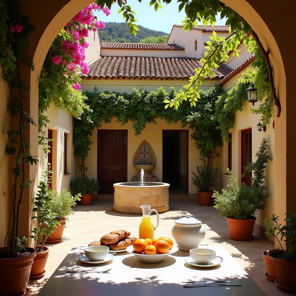 Cozy Spanish Courtyard