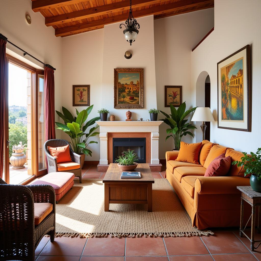 Interior of a welcoming Spanish home