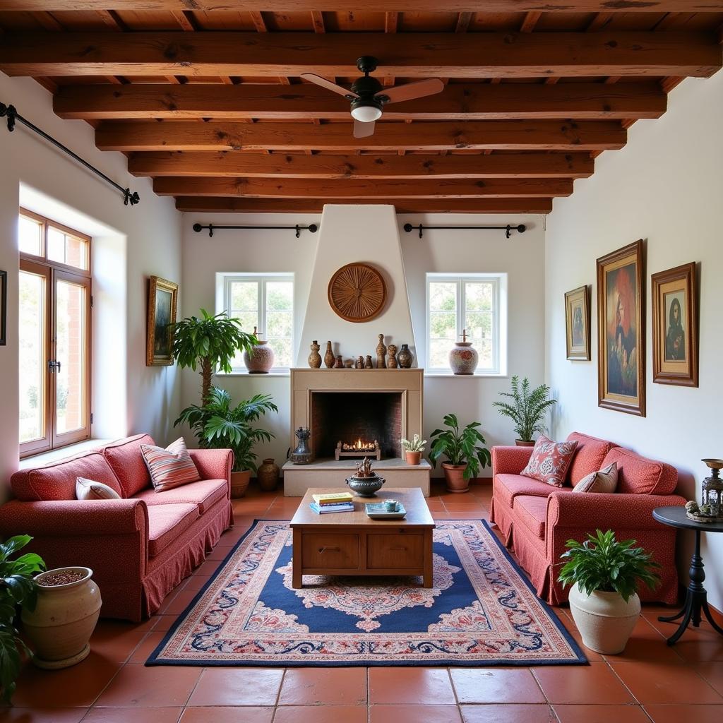 Rustic Spanish Home Interior