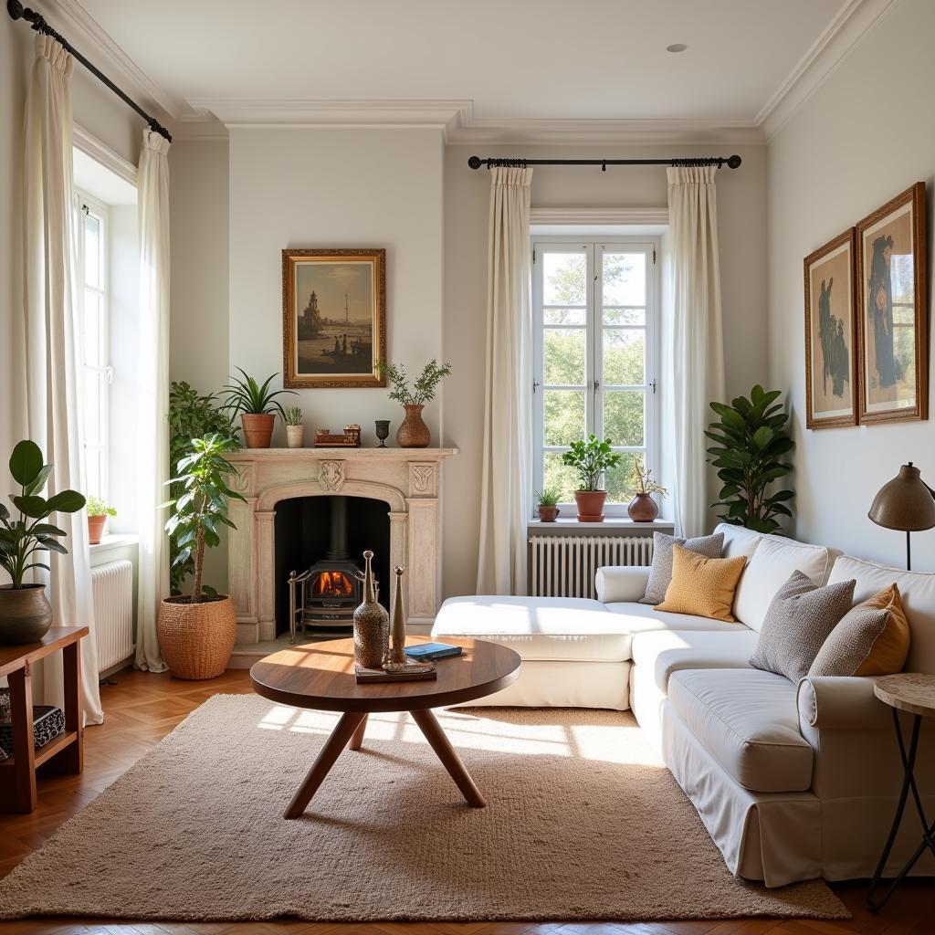 Inviting living room of a Spanish home