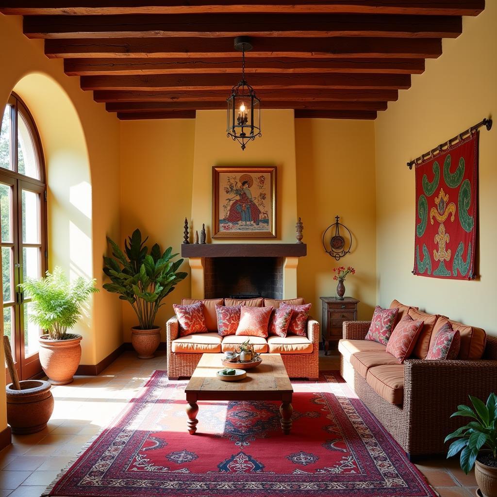 Cozy Spanish Home Interior